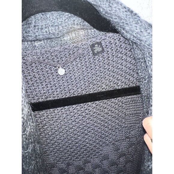 Knitted & Knotted Anthropologie Size X-Small Wool Cardigan Gray Pockets S - Picture 3 of 10